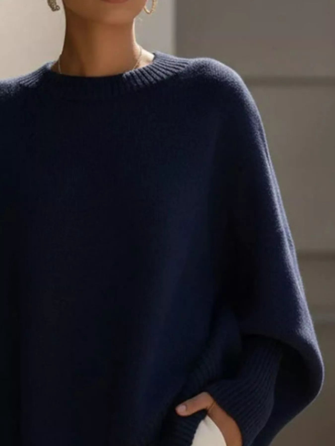 Aurélie Oversize Strickpullover - Kuschelige Eleganz für jeden Tag