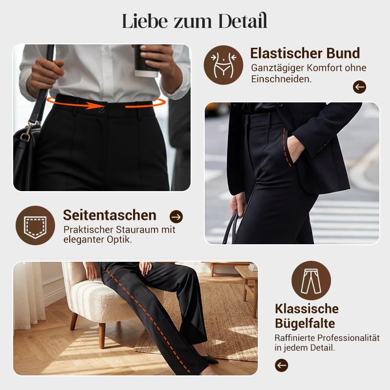Elegancia High Waist Anzughose – Schlanke Silhouette, Tag für Tag
