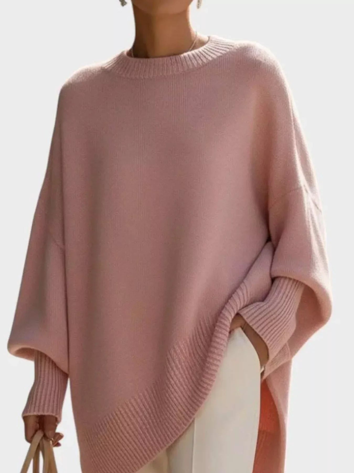 Aurélie Oversize Strickpullover - Kuschelige Eleganz für jeden Tag