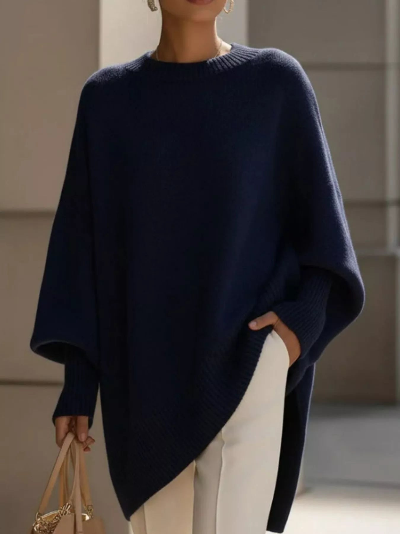 Aurélie Oversize Strickpullover - Kuschelige Eleganz für jeden Tag