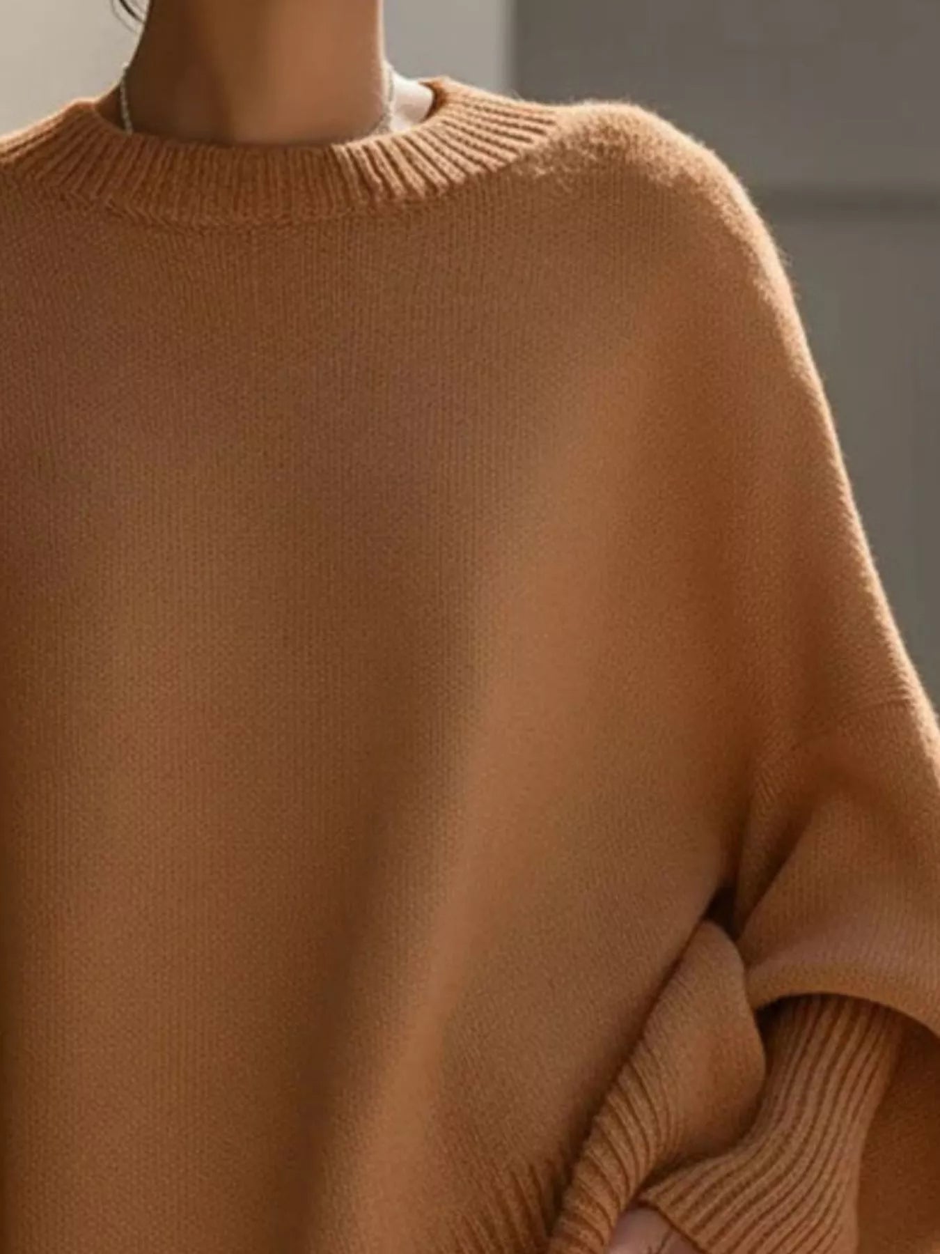 Aurélie Oversize Strickpullover - Kuschelige Eleganz für jeden Tag