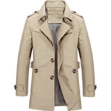 Lorenzo – Classic Men’s Coat for Autumn with Lapel Collar