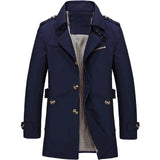 Lorenzo – Classic Men’s Coat for Autumn with Lapel Collar