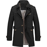 Lorenzo – Classic Men’s Coat for Autumn with Lapel Collar