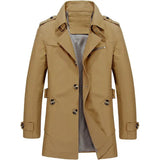 Lorenzo – Classic Men’s Coat for Autumn with Lapel Collar