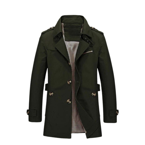 Lorenzo – Classic Men’s Coat for Autumn with Lapel Collar