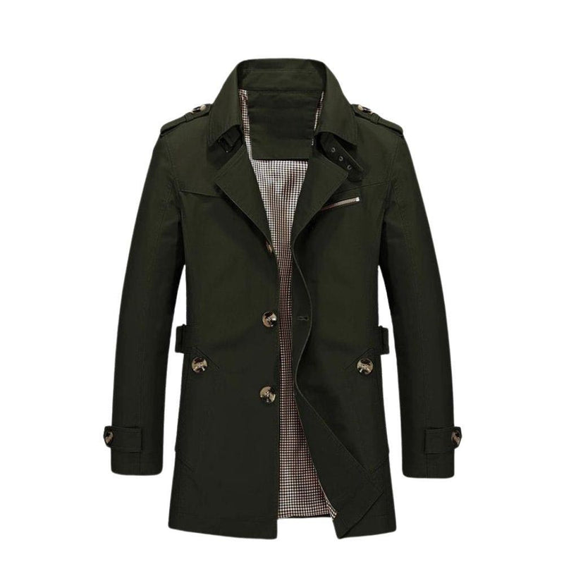 Lorenzo – Classic Men’s Coat for Autumn with Lapel Collar