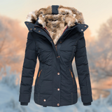 Linda – Women’s Cotton Winter Jacket with Hood & Tailored Fit
