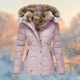 Linda – Women’s Cotton Winter Jacket with Hood & Tailored Fit