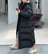 Isabella – Women’s Long Windproof Winter Jacket with Hood & Warm Lining