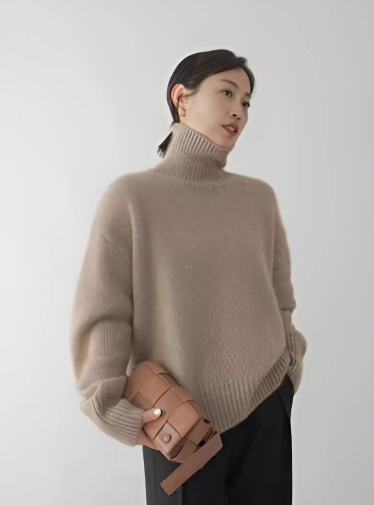 EleganceFold - Rollkragenpullover für zeitlose Wärme