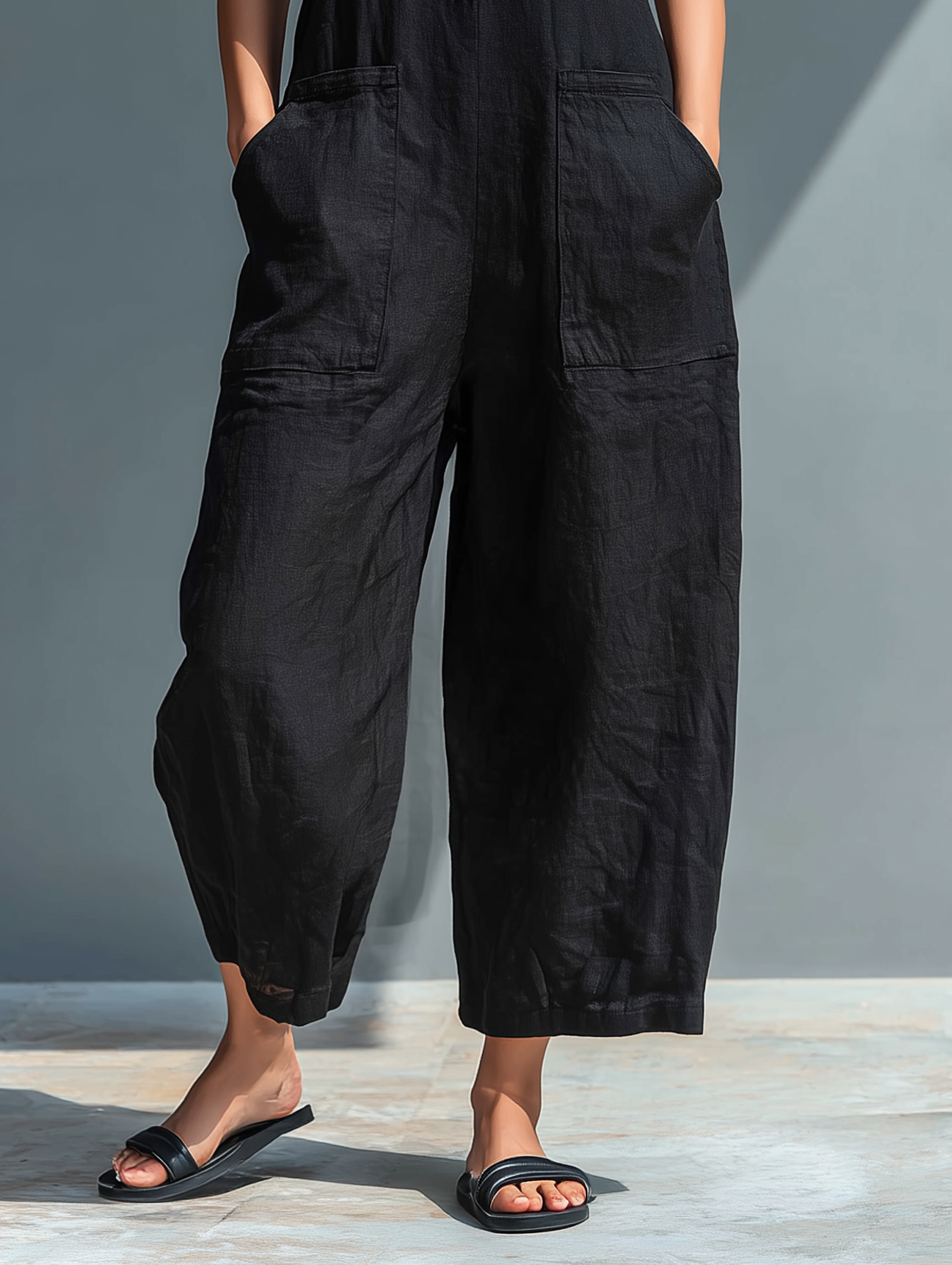 Veloura-Jumpsuit aus Leinen – Lässiger Stil, unendlicher Komfort