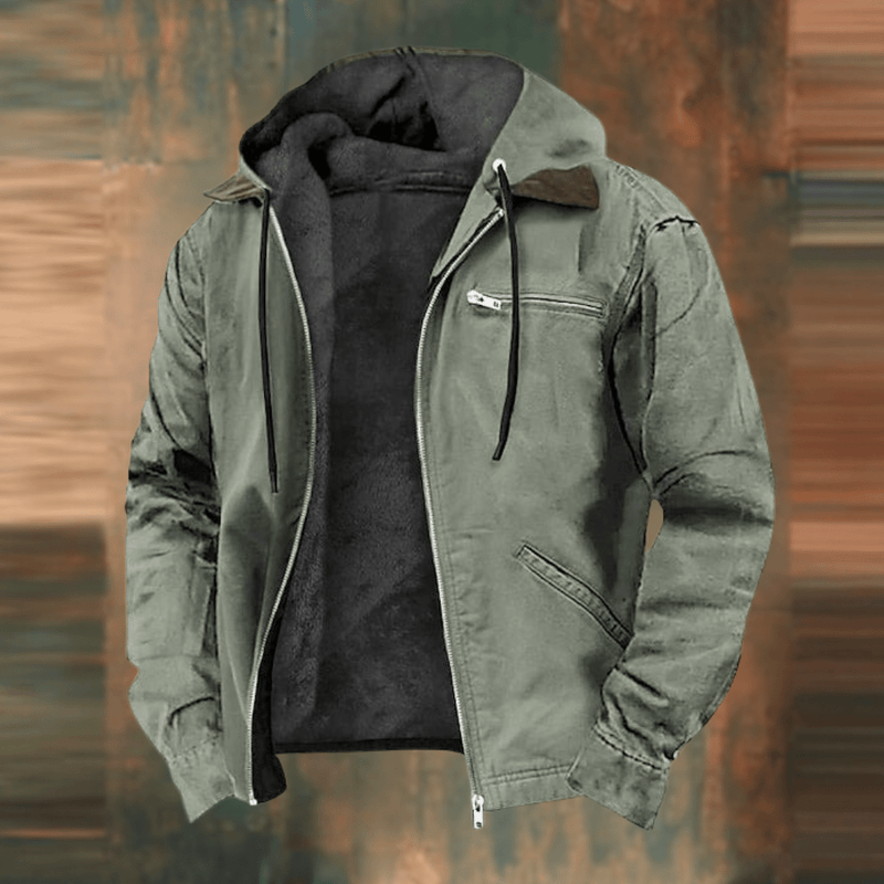 Noah – Men’s Bomber Jacket with Hood & Warm Lining