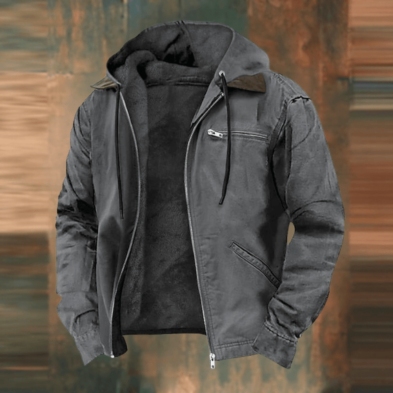 Noah – Men’s Bomber Jacket with Hood & Warm Lining