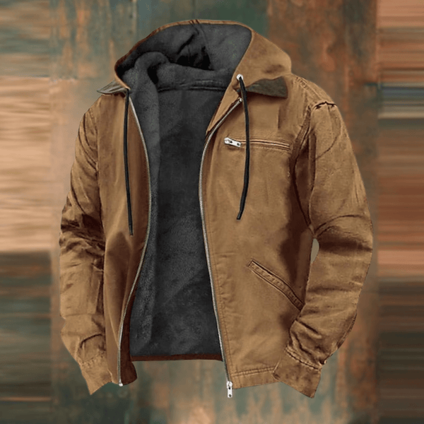 Noah – Men’s Bomber Jacket with Hood & Warm Lining