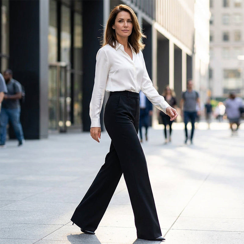 Elegancia High Waist Anzughose – Schlanke Silhouette, Tag für Tag